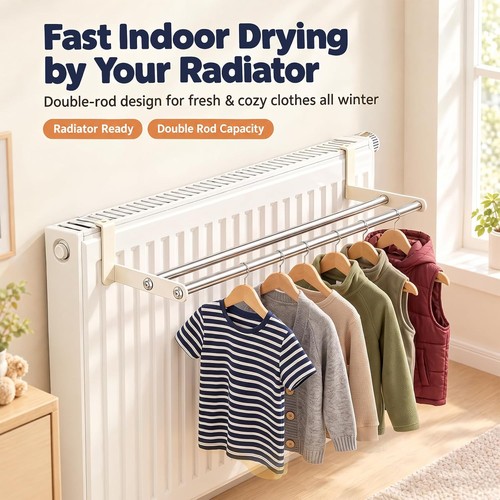 Radiator airer clothes rack - radiator,