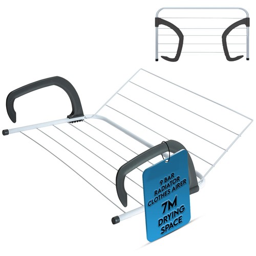 Folding airer bars - folding, radiator