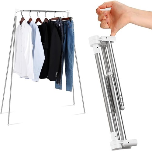 Portable clothes rack folding - clothes,